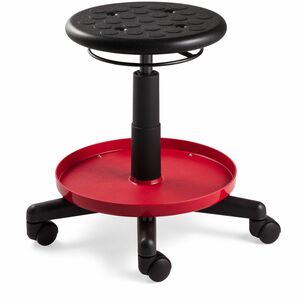 BEVCO+Value-Line+Repair+Stool+-+Black+Seat+Color+-+Polyurethane+Seat+Material+-+5-star+Base+-+1+Each