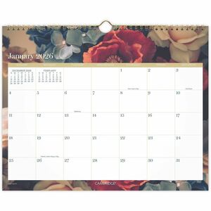 At-A-Glance+Midnight+Garden+Monthly+Wall+Calendar