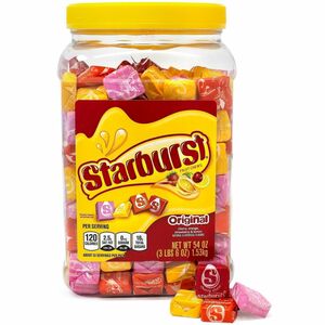 Green+Rabbit+Starburst+Original+Fruit+Chews+-+Fruity%2C+Lemon%2C+Orange%2C+Cherry%2C+Strawberry+-+3.37+lb+-+1+Carton