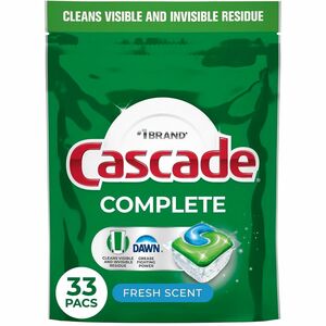 Cascade+Complete+ActionPacs+-+For+Dishwasher%2C+Dish+-+Pod+-+Recommended+For%3A+Grease+Remover%2C+Grime+Remover%2C+Food+Remover%2C+Residue+Remover+-+Phosphate-free+-+Green+-+33+%2F+Bag