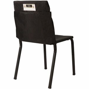 Seat+Sack+1-Pocket+Seat+Sack+with+Elastic+Back+-+1+Pocket%28s%29+-+17%26quot%3B+Width+x+2%26quot%3B+Depth+-+Chair+-+Durable%2C+Desk+Space%2C+Laminated%2C+Elastic%2C+Washable%2C+Expandable+-+Black+-+Poly+Cotton+-+1+Each