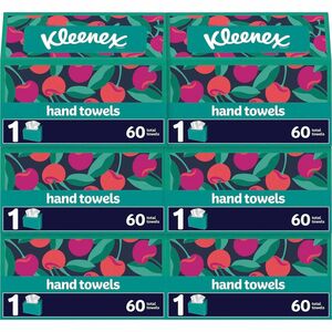Kleenex+Disposable+Hand+Towels+-+1+Ply+-+8%26quot%3B+Width+x+9.10%26quot%3B+Length+-+White+-+Paper+-+60+Towels%2FBox+-+6+%2F+Carton