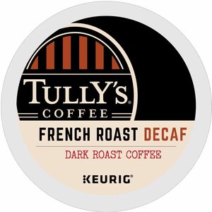 Tully%26apos%3Bs+K-Cup+French+Roast+Decaf+Coffee+-+Compatible+with+Keurig+Brewer+-+Dark+-+24+K-Cup+-+K-Cup+-+French+Roast+Decaf+-+Decaffeinated+-+4+%2F+Carton