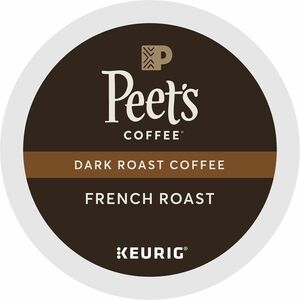 Peet%26apos%3Bs+Coffee%26%238482%3B+K-Cup+French+Roast+Coffee+-+Compatible+with+Keurig+Brewer+-+Dark+-+22+K-Cup+-+K-Cup+-+French+Roast+-+4+%2F+Carton