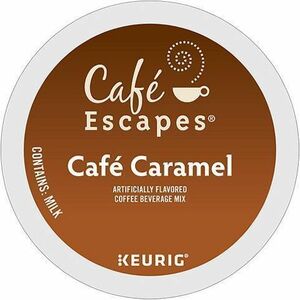 Caf%26eacute%3B+Escapes++K-Cup+Cafe+Caramel+Coffee+-+Compatible+with+Keurig+K-Cup+Brewer+-+24+K-Cup+-+K-Cup+-+Caramel+-+4+%2F+Carton