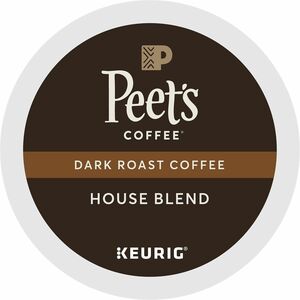 Peet%26apos%3Bs+Coffee%C2%AE+K-Cup+House+Blend+Coffee+-+Compatible+with+Keurig+Brewer+-+Dark+-+22+K-Cup+-+K-Cup+-+House+Blend+-+4+%2F+Carton