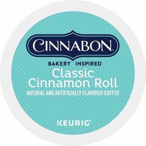 Cinnabon%C2%AE+K-Cup%2C+Pod+Classic+Cinnamon+Roll+Coffee+-+Compatible+with+Keurig+Brewer+-+Light+-+24+K-Cup+-+K-Cup%2C+Pod+-+Classic+Cinnamon+Roll+-+4+%2F+Carton