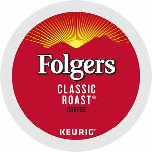 Folger+K-Cup+Classic+Roast+Coffee+-+Compatible+with+Keurig+K-Cup+Brewer+-+American+-+Medium+-+24+K-Cup+-+K-Cup+-+Classic+Roast+-+4+%2F+Carton