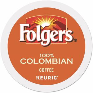 Folgers%C2%AE+K-Cup+100%25+Colombian+Coffee+-+Compatible+with+Keurig+K-Cup+Brewer+-+Medium+-+24+K-Cup+-+K-Cup+-+Colombian%2C+Roasted+-+4+%2F+Carton