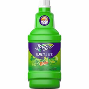 Swiffer+WetJet+MS+Floor+Cleaner+-+For+Multi+Surface+-+Liquid+-+40.6+fl+oz+%281.3+quart%29+-+Gain+Scent+-+Recommended+For%3A+Dirt+Remover%2C+Grime+Remover+-+Quick+Drying%2C+Absorbent+-+Green+-+4+%2F+Carton