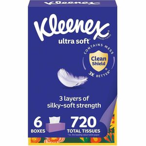 Kleenex+Ultra+Soft+Tissues+-+3+Ply+-+White+-+6+%2F+Pack