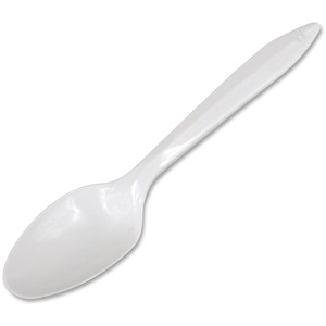 Dart+Style+Setter+Medium-weight+Plastic+Cutlery+-+Teaspoon+-+Disposable+-+Polypropylene+-+White+-+1000+%2F+Carton