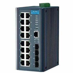Advantech 16GE+4G SFP Port Gigabit Managed Redundant Industrial Switch