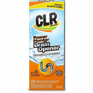 CLR+Drain+Opener+-+For+Drain%2C+Sink%2C+Tub+-+Aerosol+-+4.5+fl+oz+%280.1+quart%29+-+Unclog%2C+CFC-free%2C+Easy+to+Use+-+White+-+6+%2F+Carton