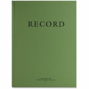 United+Book+Press+Multipurpose+Record+Book+-+Green+-+No+-+1+Each