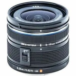 OM Digital Solutions M.ZUIKO DIGITAL - 9 mm to 18 mm - f/4 - f/22 - Super Wide Angle, Aspherical Varifocal Lens