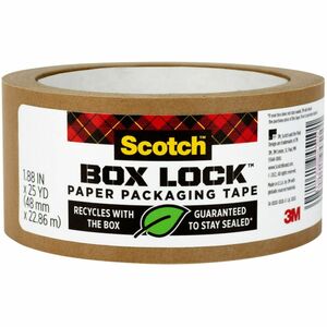 Scotch+Box+Lock+Packaging+Tape+Refill+-+Brown+-+Split+Resistant%2C+Tear+Resistant+-+For+Packaging%2C+Box%2C+Cardboard+-+1+Each