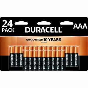 Duracell+CopperTop+Alkaline+AAA+Batteries+-+For+Smoke+Alarm%2C+Flashlight%2C+Lantern%2C+Calculator%2C+Pager%2C+Door+Lock%2C+Camera%2C+Recorder%2C+Radio%2C+CD+Player%2C+Medical+Equipment%2C+...+-+AAA+-+1.5+V+-+24+%2F+Pack