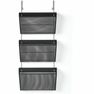 Lorell+Mesh+Wall+File+Organizer+System+-+Black+-+Mesh+-+1+Each