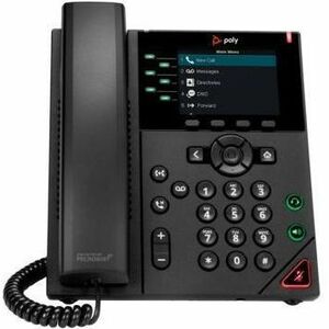 HPI SOURCING - NEW VVX 350 IP Phone - Corded - Corded - 3 Multiple Conferencing - Desktop, Wall Mountable - Black - TAA Compliant