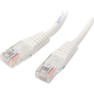 Crossover UTP GigaBase 350 CAT5e Patch Cable Snagless Boots 0.9-m White 3-ft. 