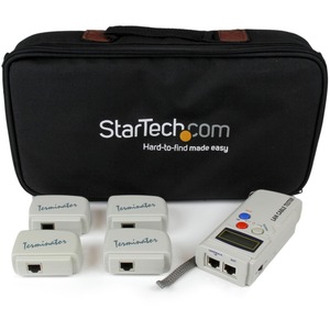 StarTech.com Professional RJ45 Network Cable Tester with 4 Remote Loopback Plugs - LAN Cable Tester Professional - Network testing device - Token Ring