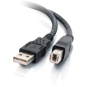 C2G USB 2.0 Cable - Type A Male USB - Type B Male USB - 3m - Black