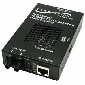 Transition Networks Stand-Alone Media Converter - 1 x RJ-45 , 1 x SC Duplex - 100Base-TX, 100Base-FX