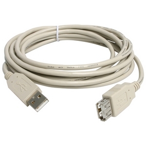 StarTech.com 10ft USB 2.0 Extension Cable A to A - M/F - USB - 10 ft - 1 x Type A Male - 1 x Type A Female - Gray