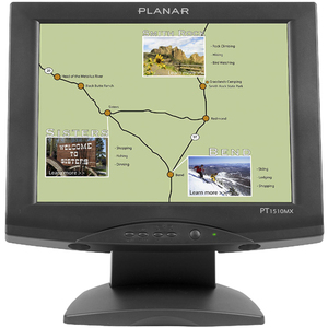 Planar PT1510MX Touch Screen LCD Monitor - 15" - 5-wire Resistive - 4:3 - Black