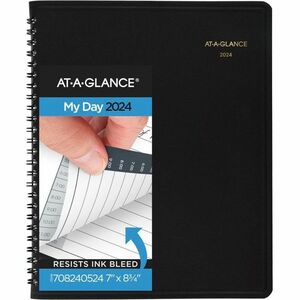 At-A-Glance Daily Appointment Book - Julian Dates - Daily - January 2023 till December 2023 - 12:00 AM to 11:00 PM - Hourly - 1 Day Single Page Layout - 6 7/8
