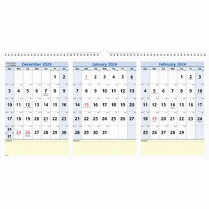 At-A-Glance+QuickNotes+Three+Month+Horizontal+Wall+Calendar