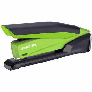 Bostitch InPower Spring-Powered Antimicrobial Desktop Stapler - 20 Sheets Capacity - 210 Staple Capacity - Full Strip - Green