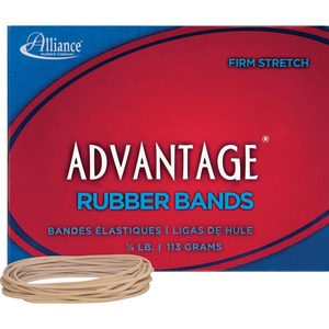 Alliance+Rubber+26199+Advantage+Rubber+Bands+-+Size+%2319+-+Approx.+312+Bands+-+3+1%2F2%26quot%3B+x+1%2F16%26quot%3B+-+Natural+Crepe+-+1%2F4+lb+Box