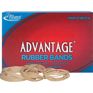 Alliance+Rubber+26545+Advantage+Rubber+Bands+-+Size+%2354+-+Assorted+Sizes+-+Natural+Crepe+-+1+lb+Box