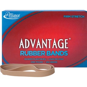 Alliance+Rubber+27075+Advantage+Rubber+Bands+-+Size+%23107+-+Approx.+40+Bands+-+7%26quot%3B+x+5%2F8%26quot%3B+-+Natural+Crepe+-+1+lb+Box