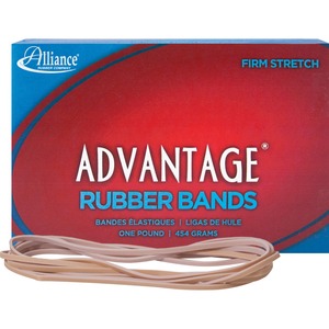 Alliance+Rubber+Advantage+Rubber+Bands+-+Size%3A+%23117B+-+7%26quot%3B+Length+x+0.1%26quot%3B+Width+-+Stretchable%2C+Elastic+-+200+Box+-+Natural+Crepe