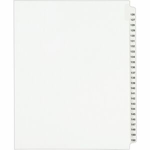 Avery® Standard Collated Legal Exhibit Divider Sets - Avery Style - 25 x Divider(s) - Printed Tab(s) - Digit - 126-150 - 25 Tab(s)/Set - 8.5
