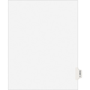 Avery® Individual Legal Exhibit Dividers - Avery Style - 1 Printed Tab(s) - Character - S - 8.5