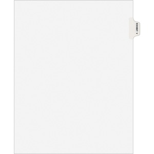 Avery® Individual Legal Exhibit Dividers - Avery Style - 1 Printed Tab(s) - Character - V - 8.5