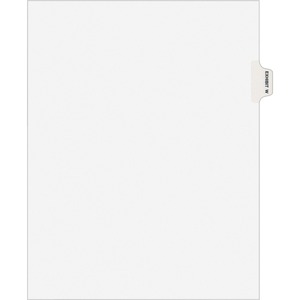 Avery® Individual Legal Exhibit Dividers - Avery Style - 1 Printed Tab(s) - Character - W - 8.5