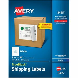 Avery® TrueBlock Shipping Label - 8 1/2