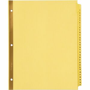 Avery® Laminated Dividers - Gold Reinforced - 31 x Divider(s) - Printed Tab(s) - Digit - 1-31 - 31 Tab(s)/Set - 8.5