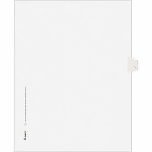 Avery® Individual Legal Exhibit Dividers - Avery Style - Unpunched - 25 x Divider(s) - 25 Printed Tab(s) - Digit - 11 - 1 Tab(s)/Set - 8.5
