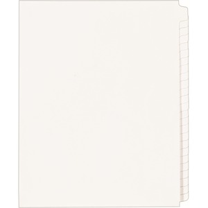 Avery® Standard Collated Legal Dividers - 1 x Divider(s) - Blank Side Tab(s) - 25 Tab(s)/Set - 8.5