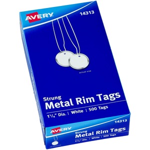 Avery® Metal Rim Key Tags - 1.25