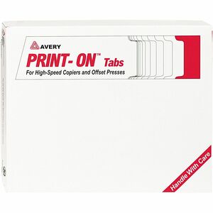 Avery® 3-Hole Punched Copier Tabs - 150 x Divider(s) - 5 Print-on Tab(s) - 5 - 5 Tab(s)/Set - 8.5