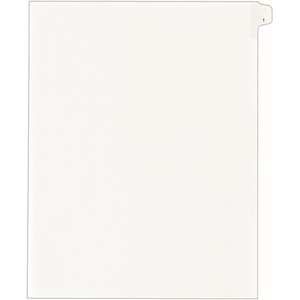 Avery® Alllstate Style Individual Legal Dividers - 25 x Divider(s) - Side Tab(s) - 1 - 1 Tab(s)/Set - 8.5