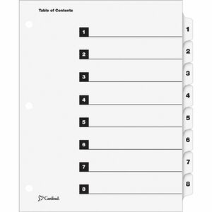 Cardinal+OneStep+Numbered+Index+System