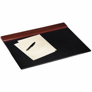 Rolodex+Wood+Tones+Desk+Pads+-+Rectangular+-+24%26quot%3B+Width+x+19%26quot%3B+Depth+-+Felt+-+Wood+-+Mahogany